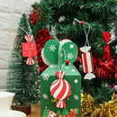 Candy  Pattern Christmas Pendants Xmas Tree Decor Hanging Ornament Wood Crafts