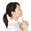 Elegant Geometric Metal Headdress Hair Hoop Thin Headbands Wave Bending