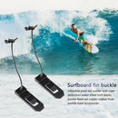 Longboard Surfing Fins Clip Nylon Inflatable Paddle Board Fin Buckle (2pcs)