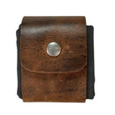 Outdoor Leather Canvas Bushcraft Bag Camp Foraging Pouch with Belt (Black) Newly