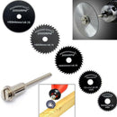 6pcs For Drill Rotary Tool Cutting Wheel Discs HSS Circular Saw Blades kit