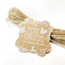 Claus Wrapping Supplies Christmas Labels Kraft Tag Hang Tags Gift Wrapping