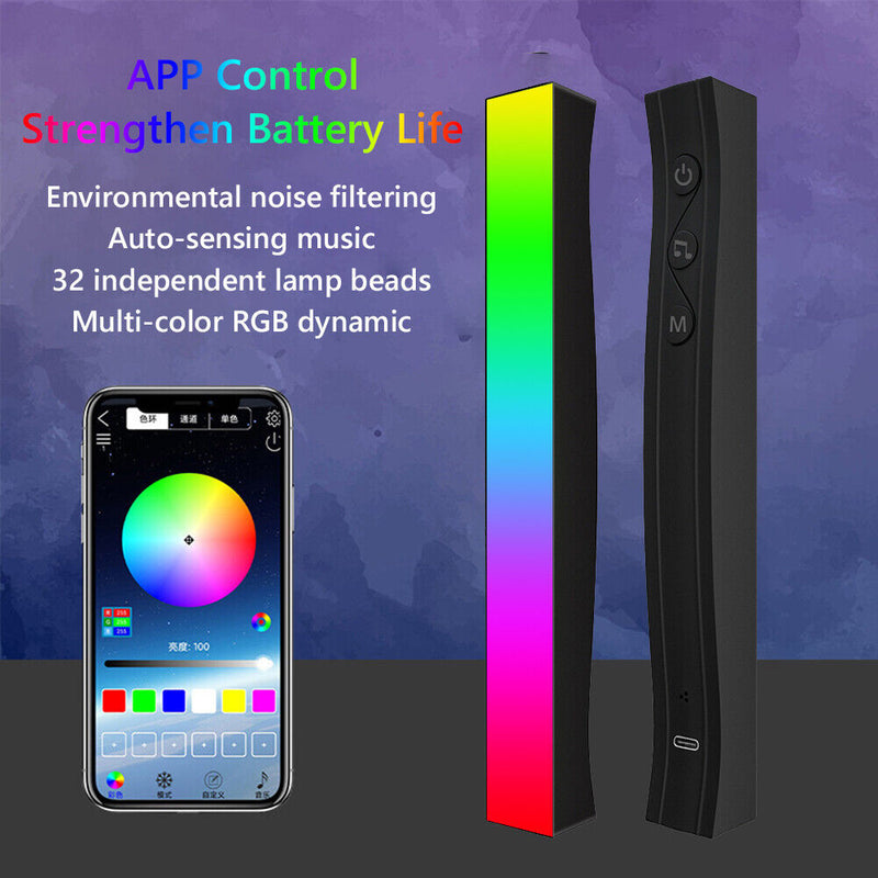 App Control Rhythm Light Bluetooth-Compatible Music Activate Lamp (Battery)