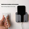 Sticky Wall Phone Charging Rack w/ Hook Remote Control Storage Box (Gray) Newly