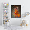 Hand Painted on Canvas DIY Maple Leaf Girl Oil Paint By Numbers Drawing Kit