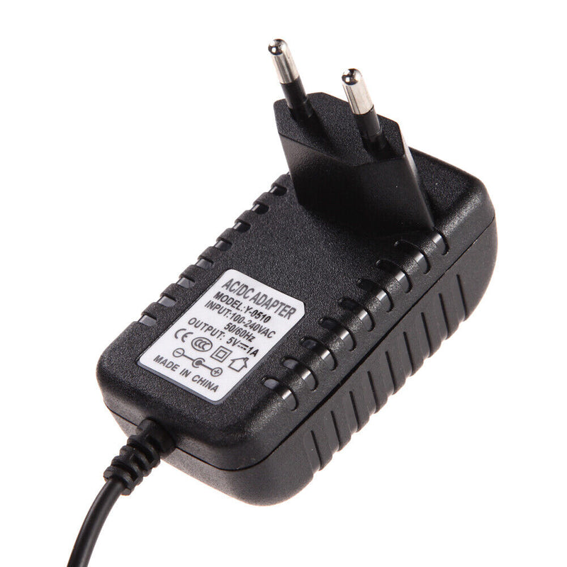 AC 100-240V Converter Adapter DC 5.5mm x 2.5MM 5V 1A 1000mA Charger EU Plug