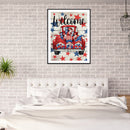 5D DIY Diamond Painting USA Gnomes Full Square Drill Mosaic Rhinestone Picture