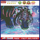 5D DIY Full Round Drill Diamond Painting Luminous Animal Mosaic Kit Art Craft