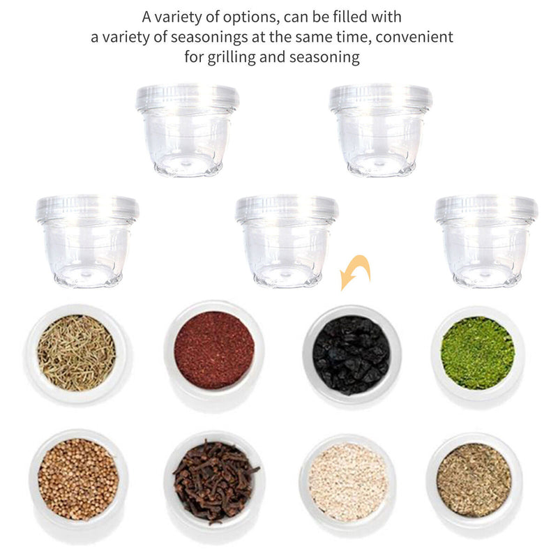 Portable Condiment Spliced Bottles - Outdoor Seasoning Bowl Easily Identity