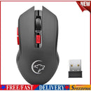 2.4G Wireless Gaming Mouse 2400DPI 6 Buttons Optical Mice with USB Receiver