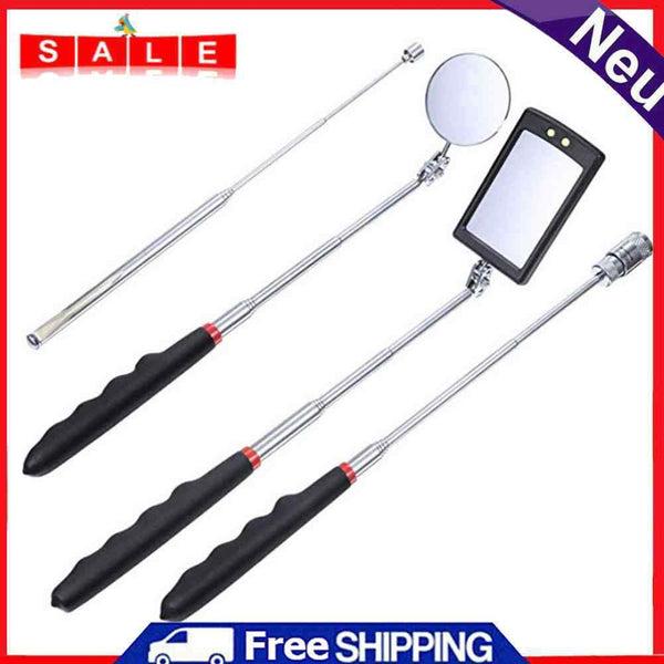 4pcs/set Automotive Telescopic Inspection Mirrors Adjustable Car Angle View Pen