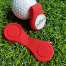 Golf Hat Clip Magnetic Golf Ball Marker for Position Calibrating (Red)