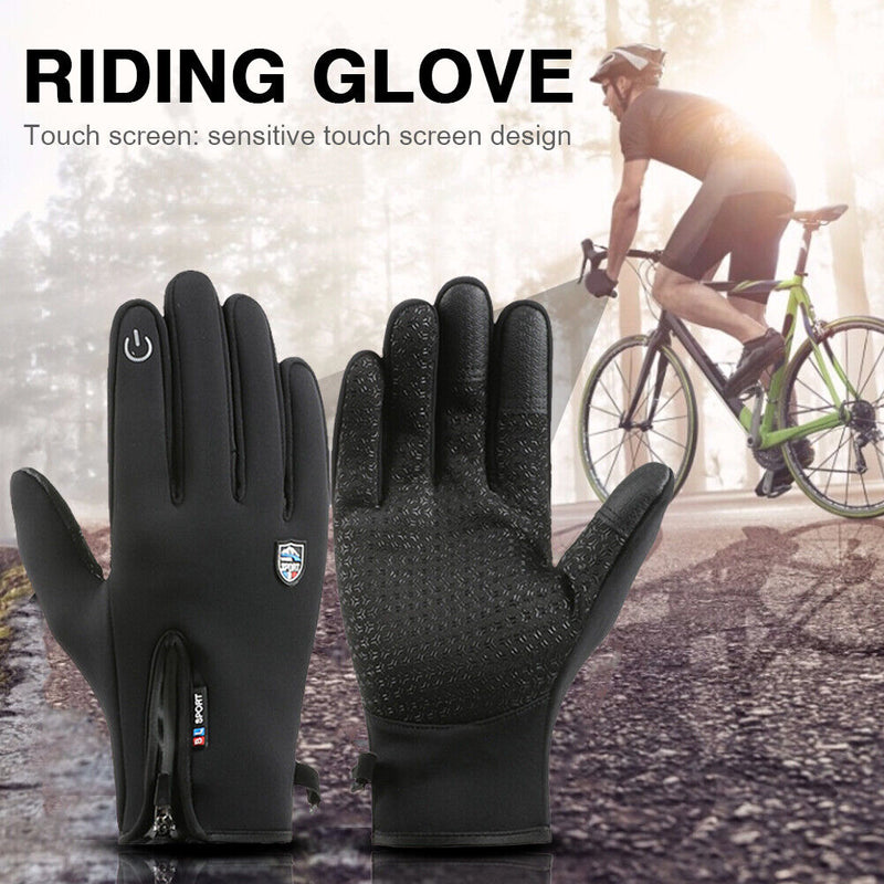 Winter Cycling Gloves Bicycle Touch Screen Full Finger Waterproof Skiing Center