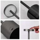 LED Table Lamp USB Charge Dimmable Eye Protect Bedside Night Light (Black)