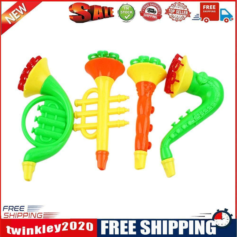 Soap Blowing Bubble Horn No Liquild Concentrate Stick Tray Kids Toys Kits