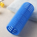 Self Grip Hair Rollers DIY Hairdressing Self-Adhesive Curling Rod (Blue) Newly