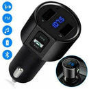 Bluetooth-compatible Wireless Car FM Transmitter Audio Player Adapters Car L0M4