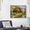 Hand Painted on Canvas DIY Lodge in Forest Oil Paint By Numbers Drawing Kit Gift