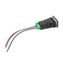 12V Waterproof 4-Wire Push Button Fog Light Switch with Yellow LED for Toyo