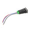12V Waterproof 4-Wire Push Button Fog Light Switch with Yellow LED for Toyo