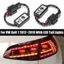 2pcs Dynamic Turn Signal LED Taillight Module Cable Wire Harness for Golf