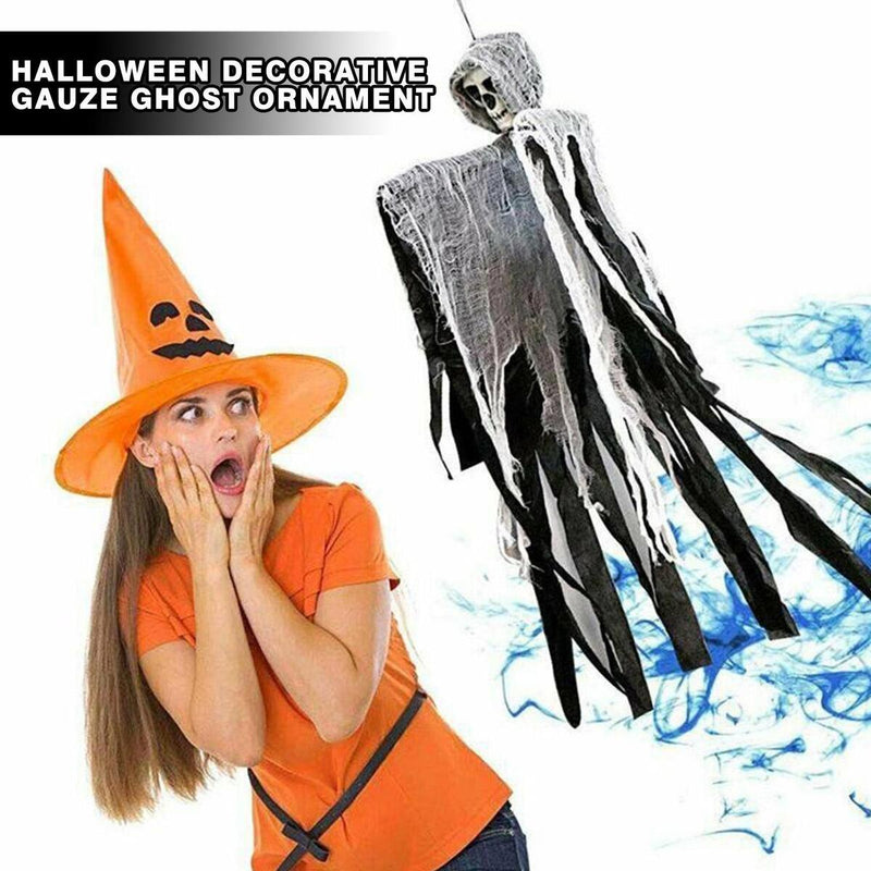 Halloween Props Hanging Skeleton Haunted House Decoration Halloween~