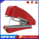 Mini Sewing Machines Portable Needlework Mending Handworking Tools (Red)