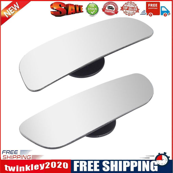 1 Pair Car Styling HD Frameless Blind Spot Mirrors Auto Accessories (White)