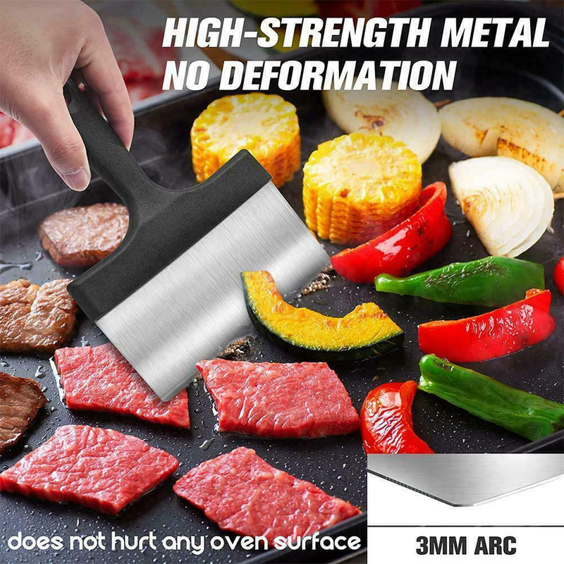 Spatula Cleaning Barbecue Grill Barbecue Net BBQ Cleaning Tool Teppanyaki I5E1