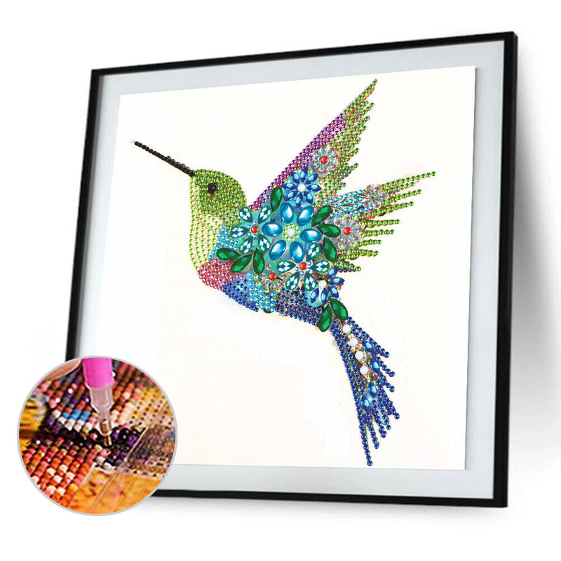 5D Partial Special Shaped Diamond Painting Hummingbird Poster Kit (UP263) Newly