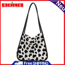 Women Winter Plush Shoulder Bag Zebra Leopard Cow Print Shopping Bags Handbags