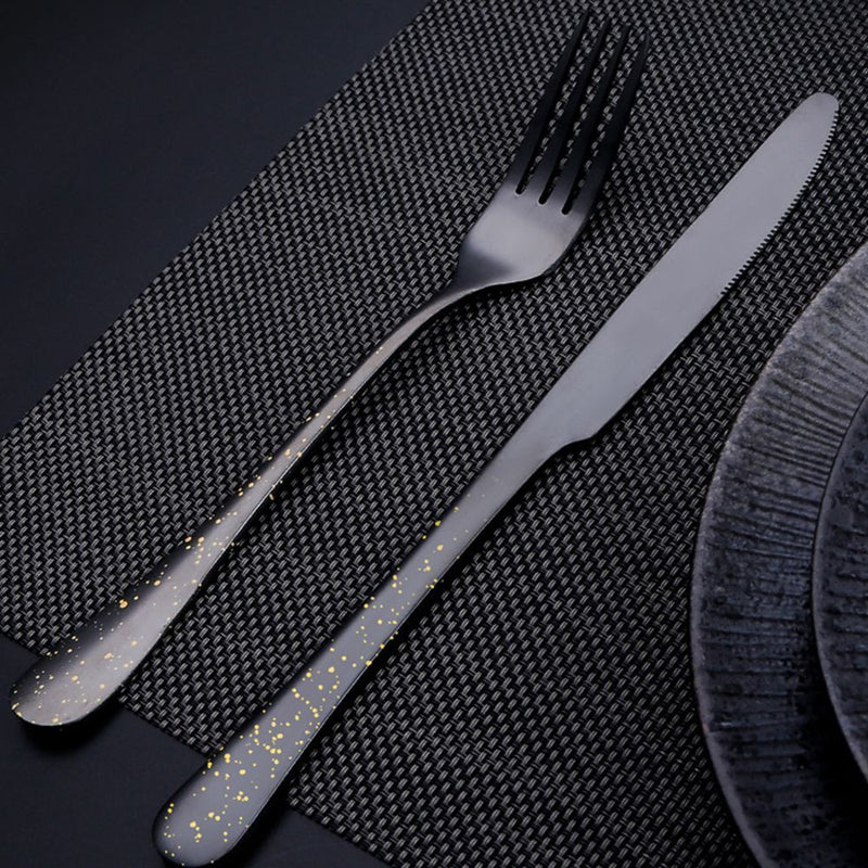 Durable Spoon Fork Knives Kits Complete Dinnerware Set Tableware Cutlery Set