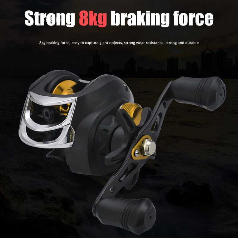 Baitcasting Reel 7.2/1 High Speed 8kg Max Drag Fishing Reel for Ocean Fishing
