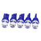 5x T10 194 W5W Blue LED Car Motorcycle Dome Instrument Lights Bulbs Lamps