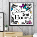 5D DIY Full Drill Diamond Painting Butterfly Home Cross Stitch Embroidery Mosaic