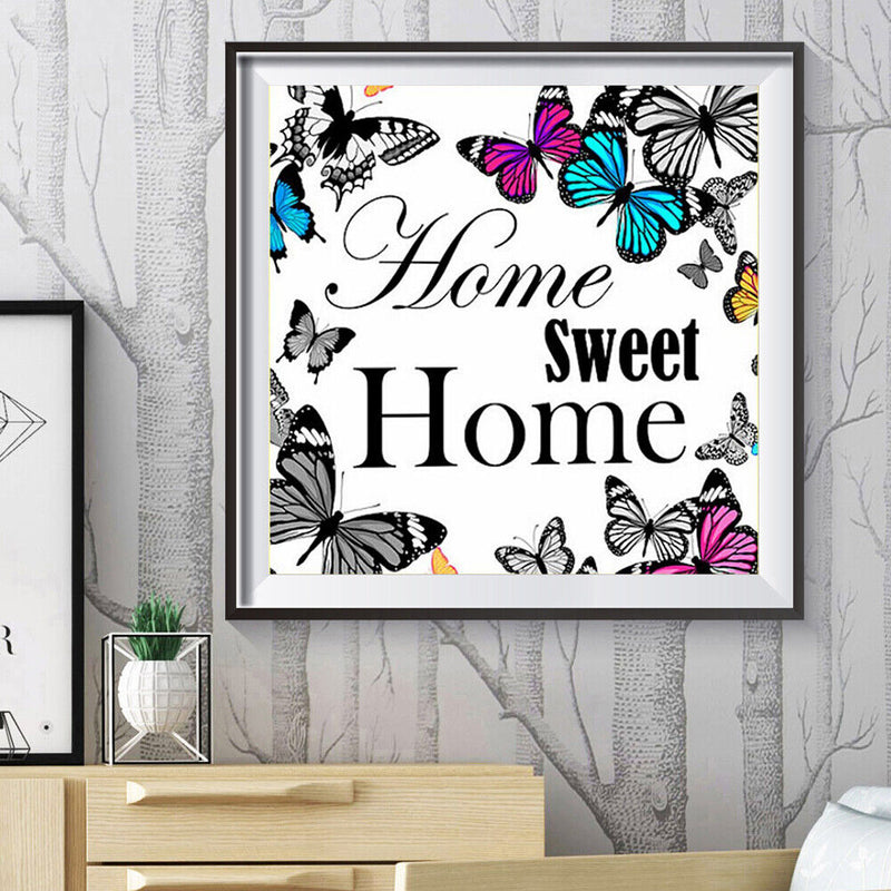 5D DIY Full Drill Diamond Painting Butterfly Home Cross Stitch Embroidery Mosaic