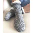 1 Pair Fluffy Slip On Socks for Men Women, Soft Warm Winter Fleece Floor Socks