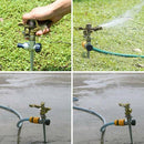 Adjustable Rotate Watering Sprinkler Garden Metal Irrigation System (3pcs)