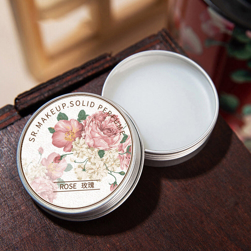 Portable Pocket Balm Mild Long Lasting Deodorant Solid Perfume (Rose)