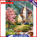 Diamond Painting 5D Full Round Drill Mosaic DIY Countryside Scenery Ornament Kit
