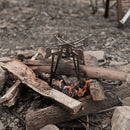 Qvien Camping Stove Stainless Steel Furnace Stove Multifunctional for Picnic BBQ