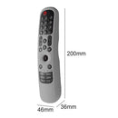 Anti-Slip Case Smart TV Remote Control Cover for LG MR21GA/MR21GC (Gray)