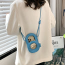 8 Word Hollow Shoulder Bags Fashion Women PU Messenger Bag Phone Wallet Purse