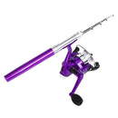 Telescopic Mini Pen Shaped Fishing Pole Rod with Reel Ice River Fishing Tackle