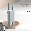 5 in 1 Cleaner Kit Multifunctional Earbuds Phone Cleaning Brush with Spray Port