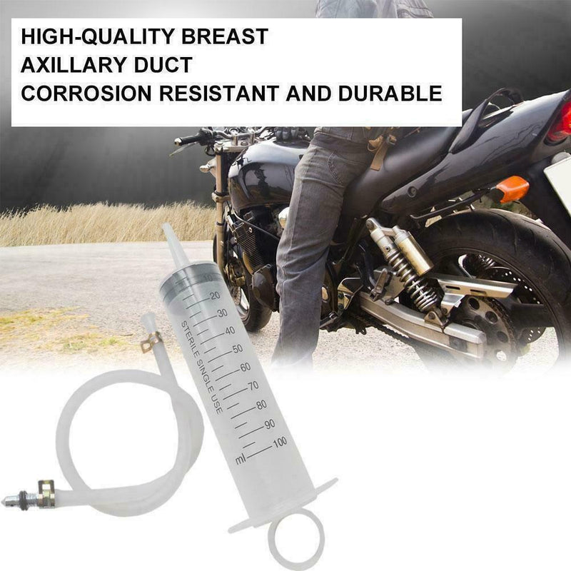 Motorcycle Bleed Kit Caliper Gas Bleed Syringe Tool For Hydraulic Brake W0G1