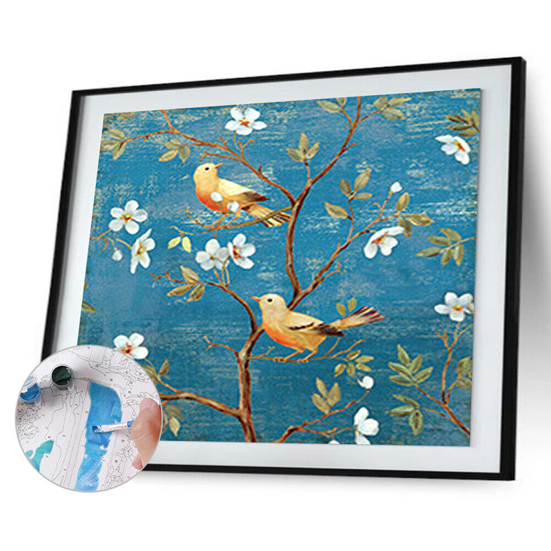 Oil Paint By Numbers Flowers Coloring Picture Digital