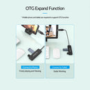 USB Hub ORICO FL01 4 Port USB 2.0 Splitter OTG Adapter for Laptop Desktop
