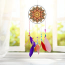 DIY Diamond Painting Acrylic Wind Chime Pendant Crafts Art Decor (Datura)