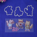 Cool Fox Transparent Stamps Metal Cutting Dies Stencils Scrapbooking Emboss-1898